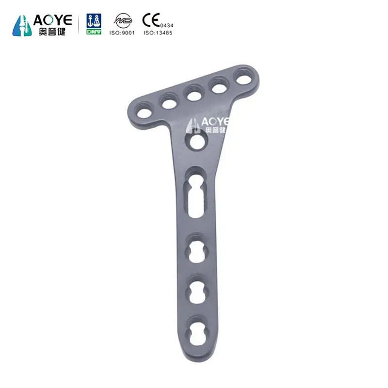 Plaque de verrouillage oblique de type T palmaire du radius distal
