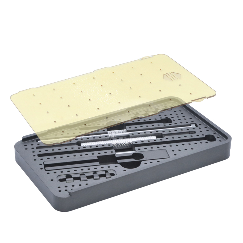 Ensemble d'instruments pour cage cervicale